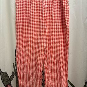 Grayson Threads Red and White Checkered Pants